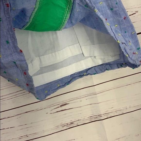 The Oaks Apparel Toddler Girl Blue Swiss Dotted Dress Size 3‎ - Picture 4 of 7